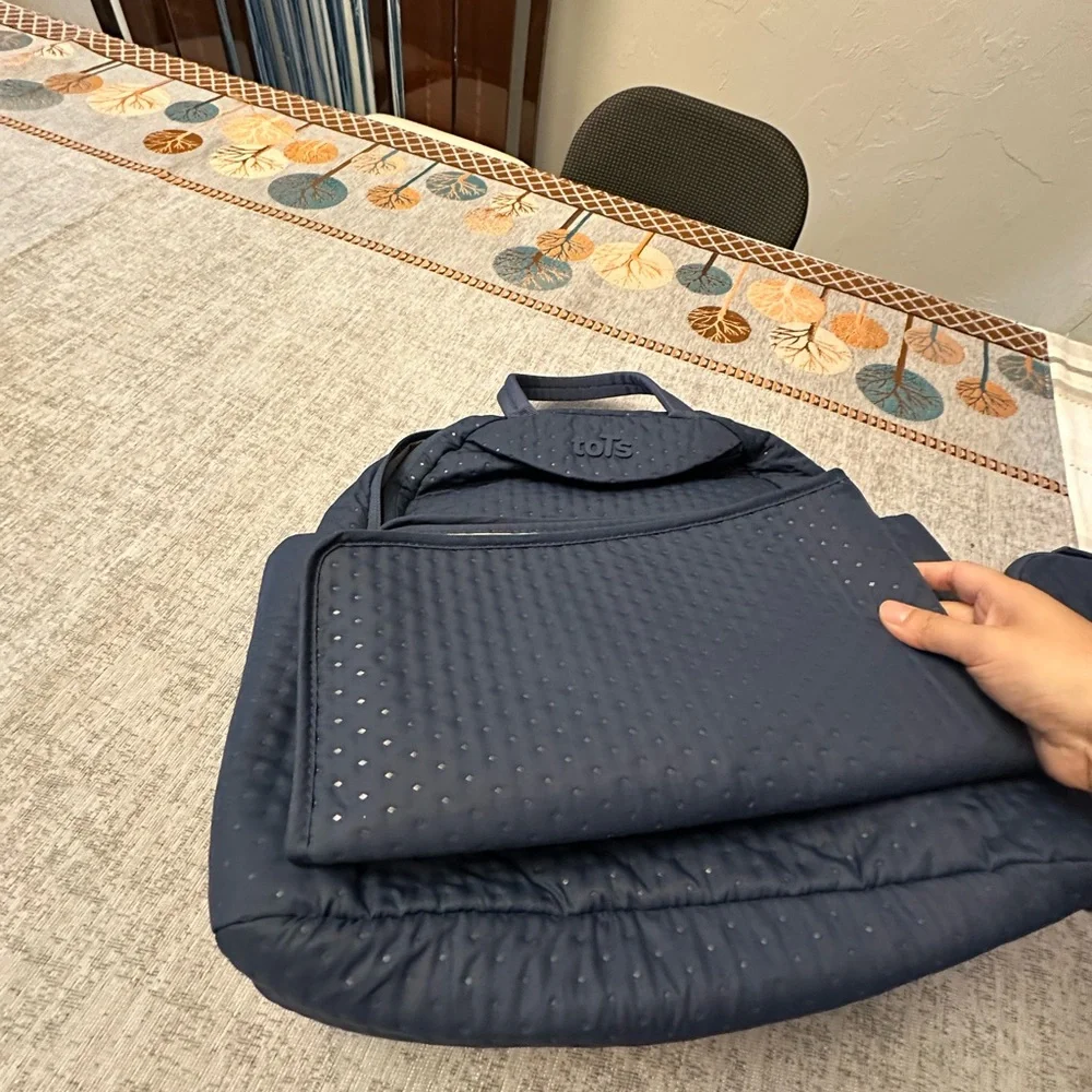 Navy Blue Diaper Bag Set backpack crossbody bag hand bag stroller bag 4 ways